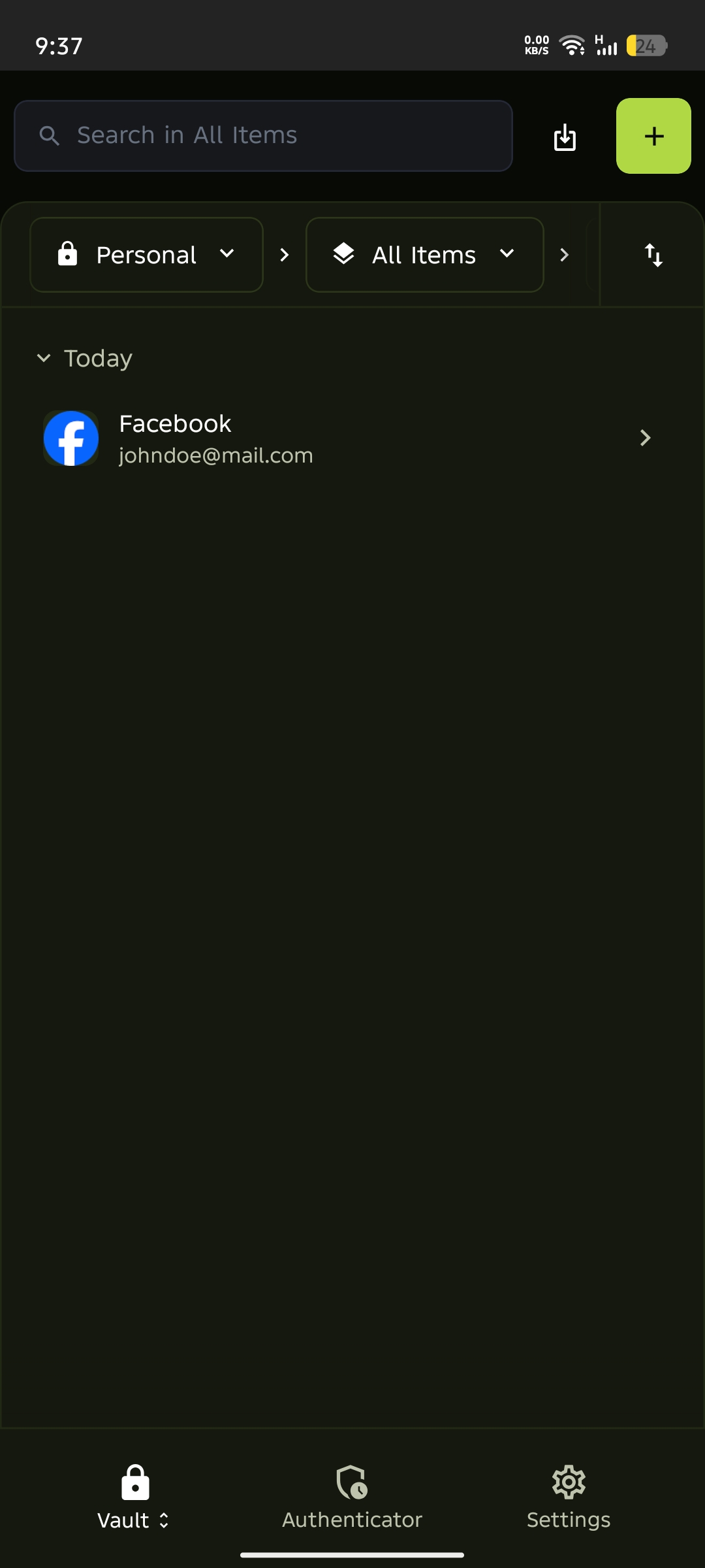 Mobile Item added